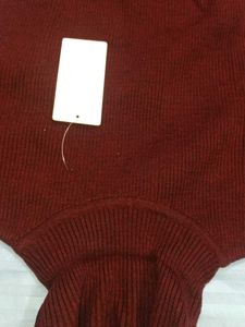 Burgundy Turtleneck Sweater