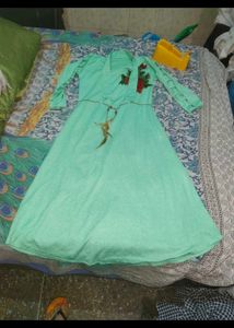 Women Dress Long Gown Patch Work