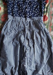 Floral & Gingham Button Down Dress