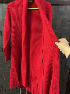 RED LONG SWEATER