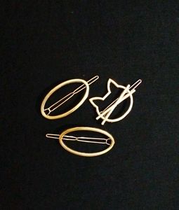 Golden Hair Clips.