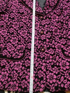 Floral Netted 3 Buttons Blazer