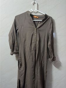 Elegant Olive Green Kurti Dress