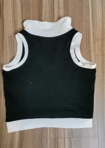 Studiofit Black &amp; White Cropped Tank
