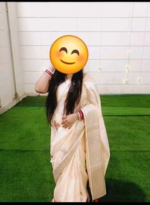 Peach Saree