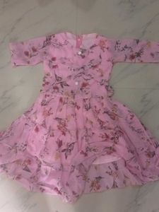 Floral Pink Party Dress