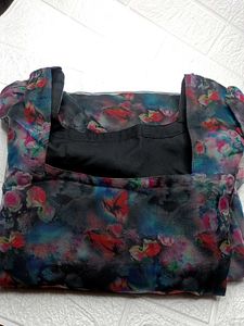 Floral Print Chiffon Dress