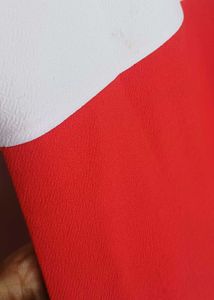 Red &amp; White Mini T-Shirt Dress