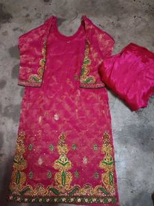 Amazing Wedding Bridal Heavy Work Punjabi Suit Set