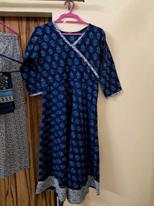 A Line KURTA With PANT 💙✨️🤍