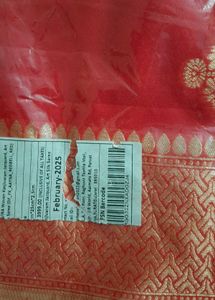Red &amp; Gold Kanjivaram Jacquard Benarasi Silk Saree