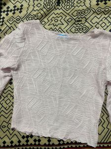 Textured Crop Top