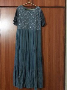 Classic Grey Maxi Dress