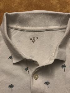 Westside Beach Print Polo T Shirt