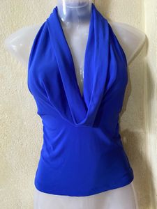 Blue Halter Top
