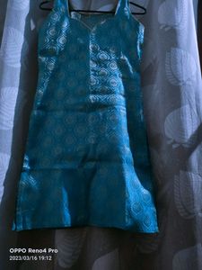 Women Kalamkari Cotton Blend Straight Kurta, Size- S
