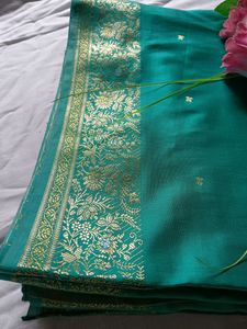 Sea Green Silk Saree