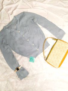 ✨🥀Blue Knit Cardigan🥀✨