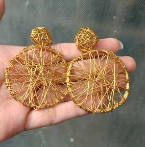 Golden Wire Earrings