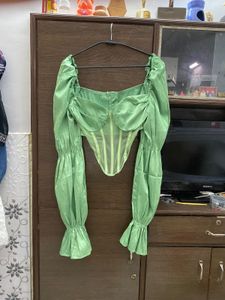 Green Corset Top