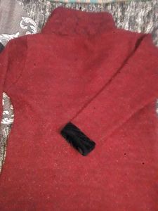 Girls Maroon Winter Coat