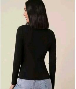 Elegant Black Long Sleeve Top