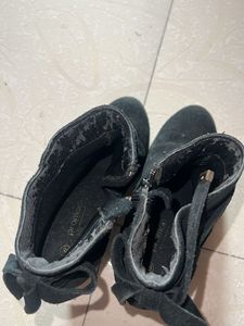 Black Suede Ankle Boots