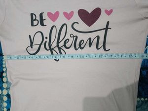Pink 'Be Different' Top