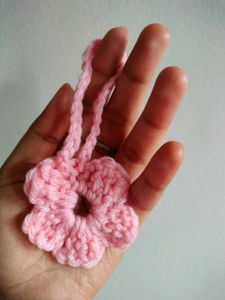 Handmade Crochet Coaster + Mini Flower Keychain🌸
