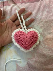 Cute Heart Charm (crochet)💗💗