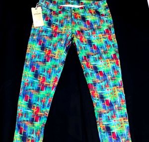 Qteens Colorful Patterned Pants