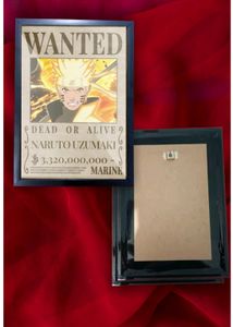 NARUTO UZUMAKI Wanted One Piece Anime Frame 1 Pcs
