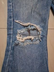 Ripped Bootcut Jeans