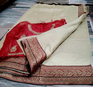 Banarasi Border Saree With Blouse Piece