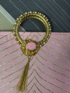 PINK PARTY WEAR SMALL POUCHY BAG