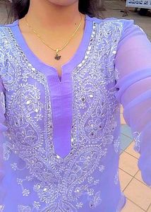 Elegant Lavender Kurta