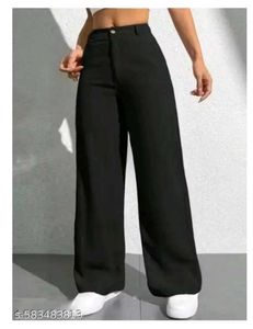 Wide Leg Black Jeans