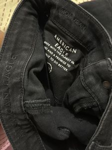 American eagle Ripped Knee Black Jeans