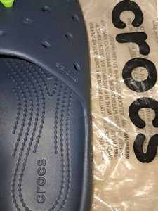 Crocs Navy Blue Slides