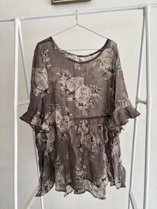 Floral Print Tunic Top
