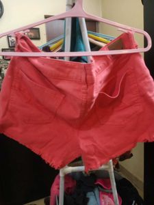 Coral American Eagle Shorts