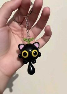 Cute Black Kitty Keychain 🖤