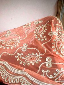 Orange Embroidered Kurti with salwar dupatta