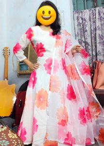 Elegant White Organza Salwar