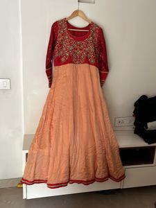 Ethnic Gown With Hand Embroidery