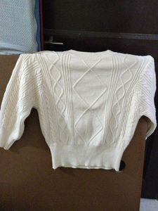 Elegant Cream Knit Sweater