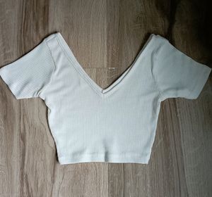 White Crop Top