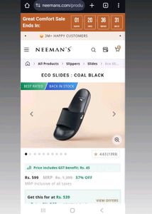 Neeman&#39;s Unisex Eco Slides Size 41
