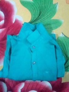 Teal Button-Down Shirt