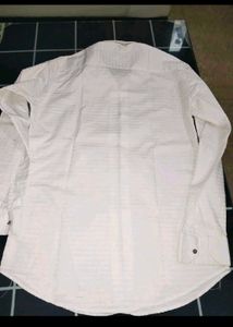 White Striped Formal Shirt
